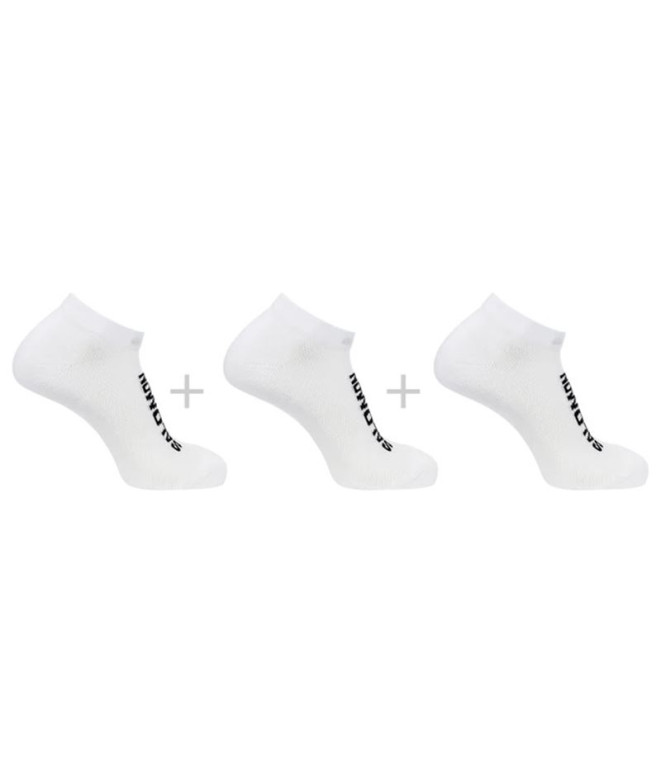 Calcetines de Fitness Salomon Everyday Low Blanco