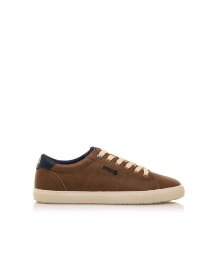 Zapatillas Mustang Aria Marrón Cuero Usain Marino Hombre