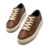 Zapatillas Mustang Aria Marrón Cuero Usain Marino Hombre