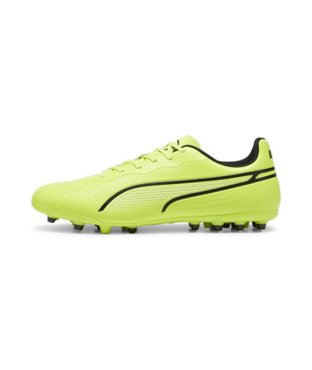 Botas de fútbol Puma King Match MG Lima/Negro