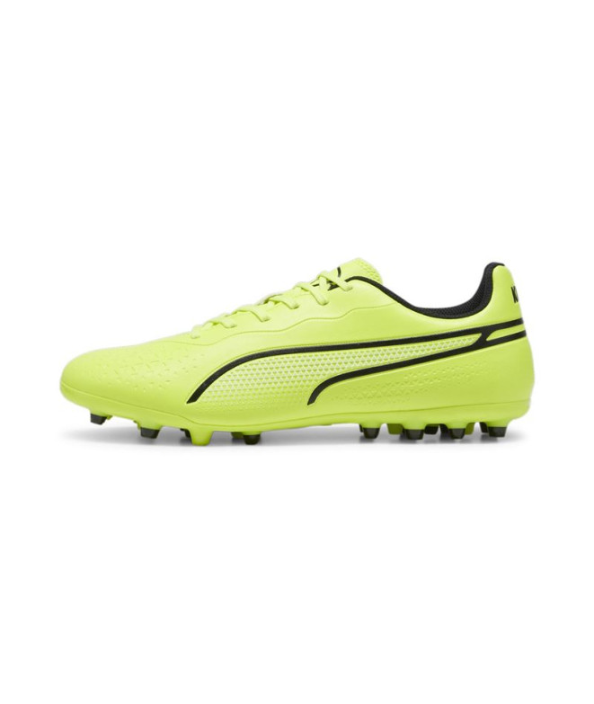 Botas de fútbol Puma King Match MG Lima/Negro