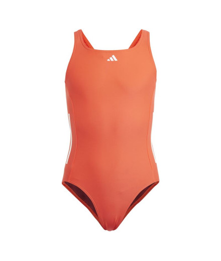 Bañador de Natación adidas Cut 3 Bandas Infantil Rojo