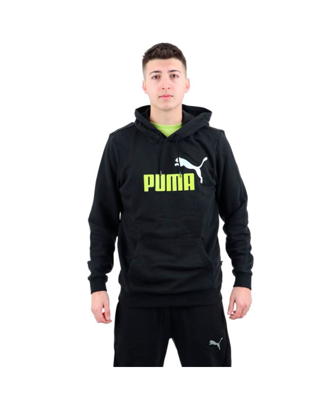 Sudadera Puma Essentials+ 2 Col Big Hombre Negro