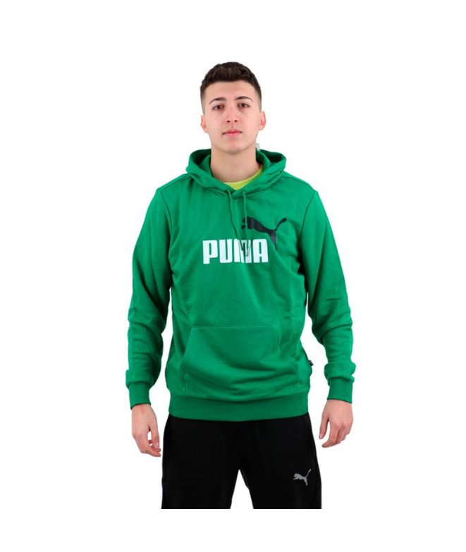 Sudadera Puma Essentials+ 2 Col Big Hombre Verde