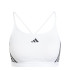 Sujetador Deportivo adidas Essentials Aeroreact 3 Bandas Mujer Blanco