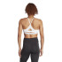 Sujetador Deportivo adidas Essentials Aeroreact 3 Bandas Mujer Blanco