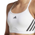 Sujetador Deportivo adidas Essentials Aeroreact 3 Bandas Mujer Blanco