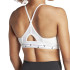 Sujetador Deportivo adidas Essentials Aeroreact 3 Bandas Mujer Blanco