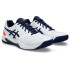 Zapatillas de Tenis ASICS Gel-Dedicate 8 Hombre Blanco/Azul