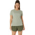 Camiseta de Running ASICS Core Ss Top Mujer Gris Oliva
