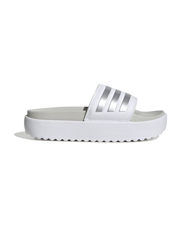 Chanclas adidas Adilette Platform Mujer Blanco