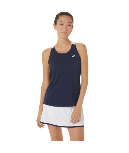 Camiseta de Tenis ASICS Court Mujer Azul Marino