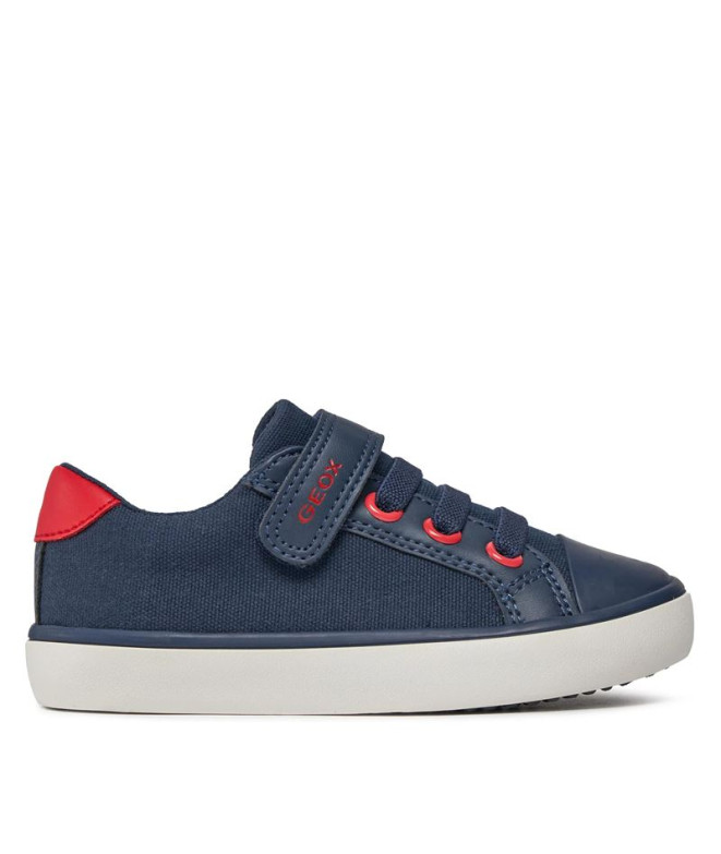 Zapatillas Geox Gisli Niño Navy/Rojo