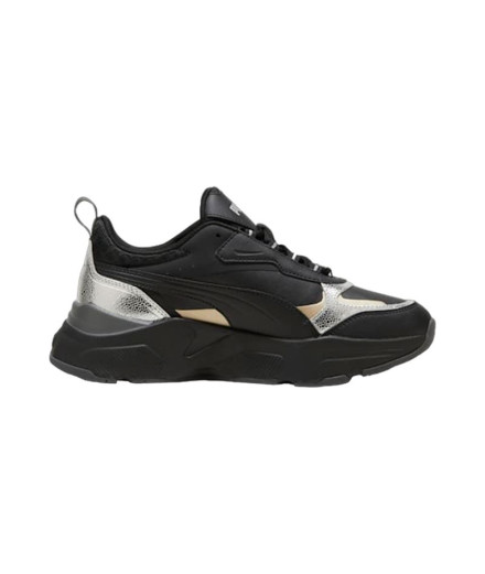 Zapatillas Puma Cassia Metallic Shine Negro Mujer