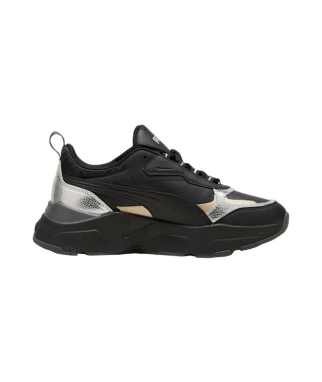 Zapatillas Puma Cassia Metallic Shine Negro Mujer