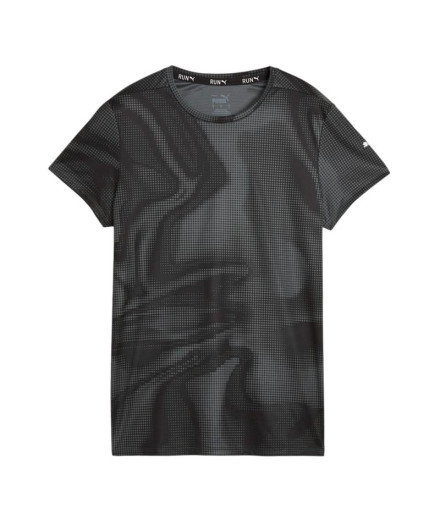 Camiseta de Running Puma Run Favorite AOP Negro Mujer