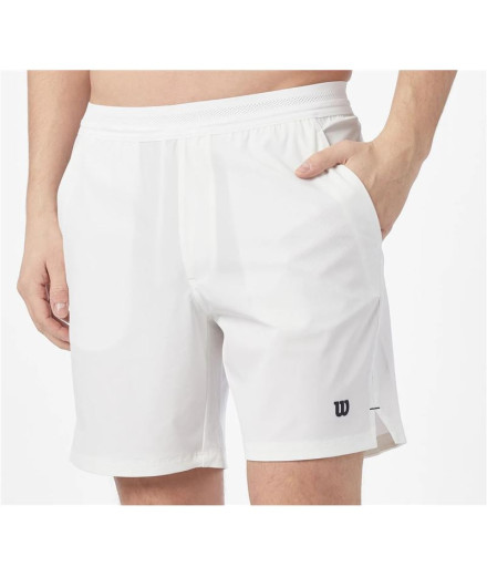Pantalón de Pádel Wilson Team Short 7" Blanco Hombre