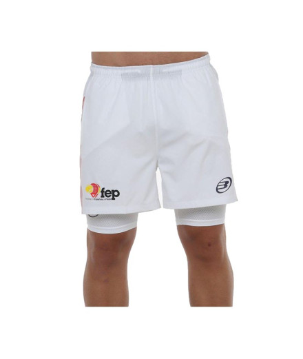 Pantalones Bullpadel Elato Hombre Blanco