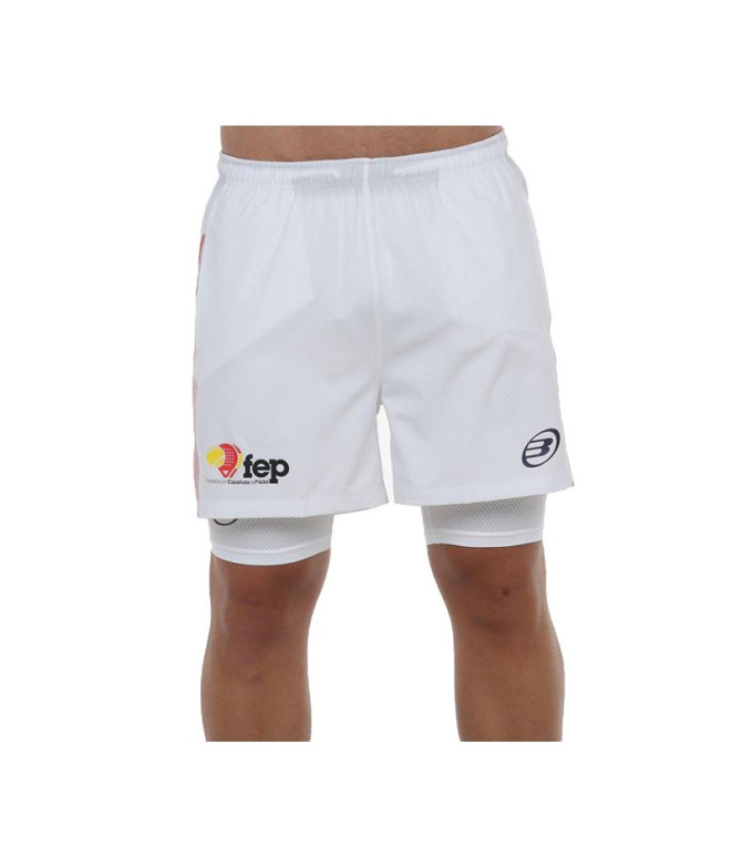 Pantalones Bullpadel Elato Hombre Blanco