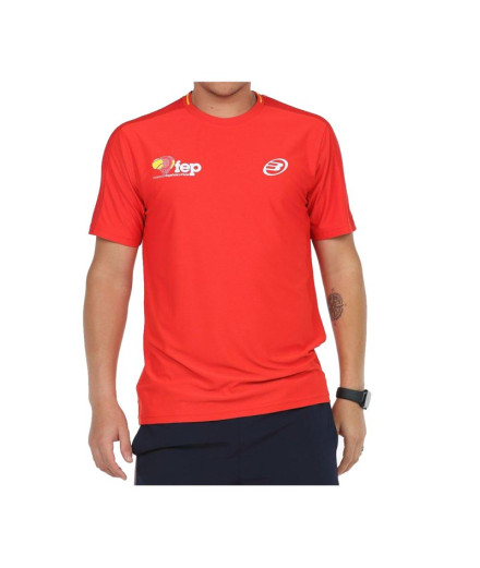 Camiseta Bullpadel Exudo Hombre Rojo