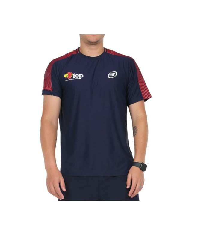 Camiseta Bullpadel Exudo Hombre Azul Marino