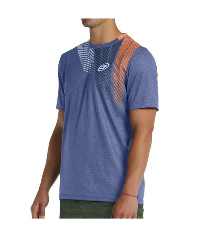 Camiseta Bullpadel liria Hombre Azul Intenso