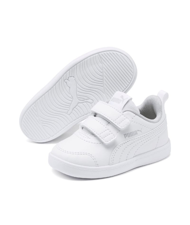 Zapatillas Puma Courtflex v2 V Infantil Blanco
