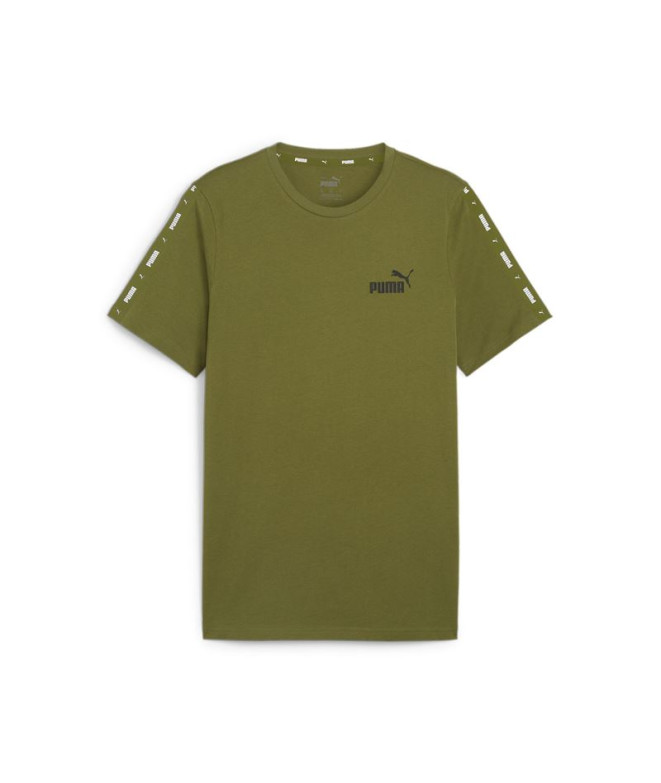 Camiseta Puma Essentials+ tape Verde Oliva Hombre