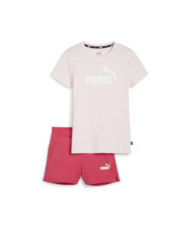 Chándal Puma Logo Infantil Rosa