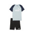 Conjunto Puma Short Polyester Infantil Azul
