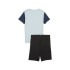 Conjunto Puma Short Polyester Infantil Azul