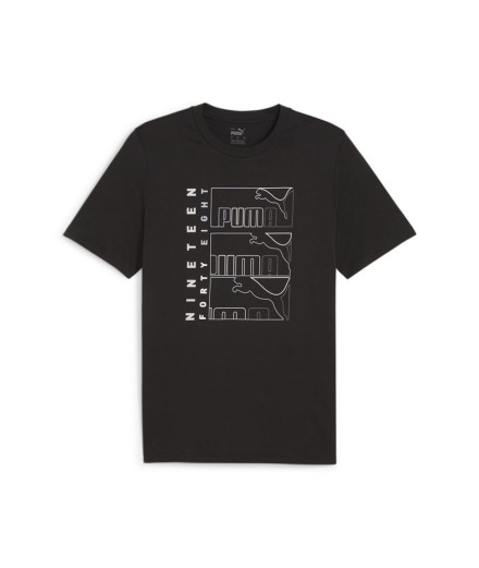 Camiseta Puma Graphics Triple No.1 Negro Hombre