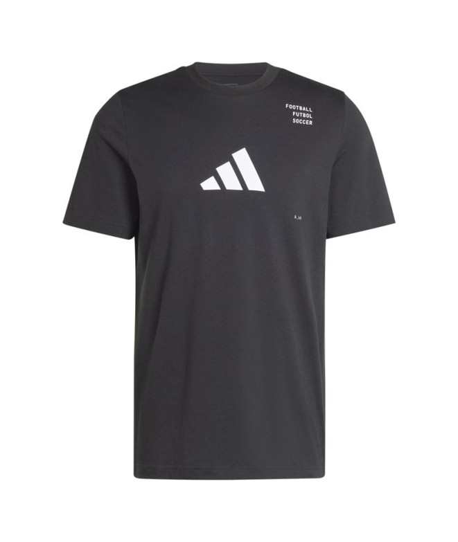 Camiseta de Fútbol adidas Fb Cat G Hombre Negro