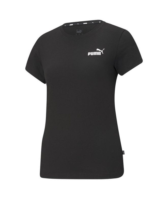 Camiseta Puma Essenstials Small Logo Mujer Negro