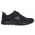 Zapatillas Skechers Summits-Suited Mujer Black Leather/ Mesh/ Duraleather Trim