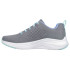 Zapatillas Skechers Vapor Foam - Fresh T Mujer Gray Mesh/Turquoise Trim