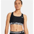 Sujetador Deportivo Under Armour HG Authentics Mid Branded Mujer Negro