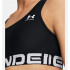 Sujetador Deportivo Under Armour HG Authentics Mid Branded Mujer Negro