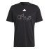 Camiseta adidas Graphic Print Fleece Hombre Negro