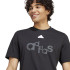 Camiseta adidas Graphic Print Fleece Hombre Negro