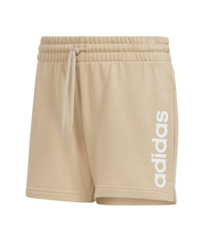Pantalón adidas Linear Ft Short Mujer Beige