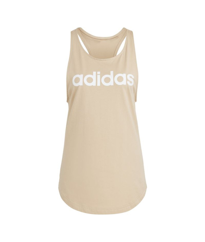 Top adidas Linear Tk Mujer Beige