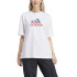 Camiseta adidas Flower Badge of Sports Gt Mujer Blanco