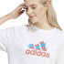 Camiseta adidas Flower Badge of Sports Gt Mujer Blanco