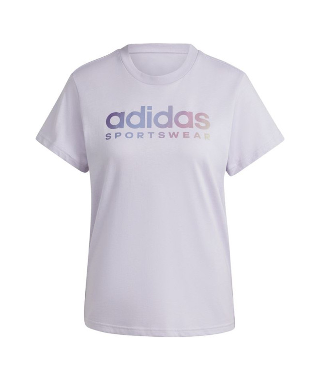 Camiseta adidas Linear Spw Gt Mujer Lila