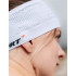 Cinta de pelo de Running Compressport On/Off Blanco/Negro