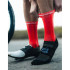 Calcetines de ciclismo Compressport Pro Racing v4.0 Bike Core Rojo/Negro/Blanco