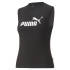 Camiseta Puma Essentials Slim Logo Mujer Negro