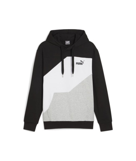 Sudadera Puma Power Colorbloc Negro Hombre
