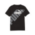 Camiseta Puma Power Graphic Negro Infantil